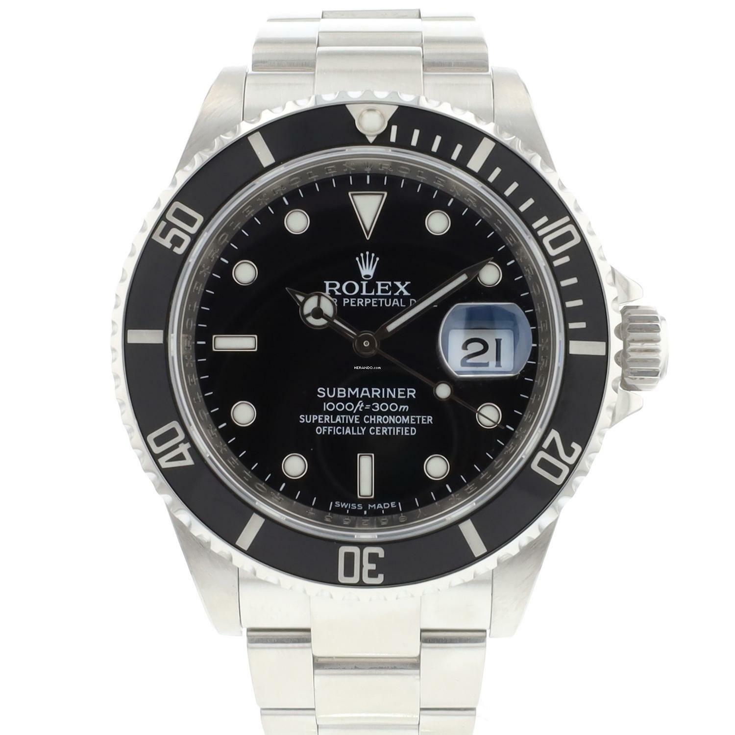 Rolex Submariner Date Steel Rehaut