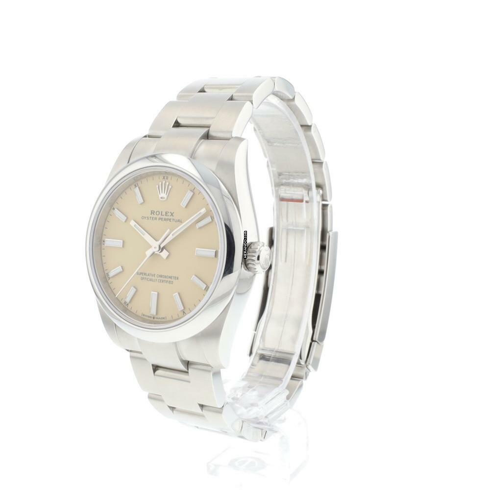 Rolex Oyster Perpetual 34 Beige Dial NEW 2025