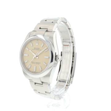  Rolex Oyster Perpetual 34 Beige Dial NEW 2025  