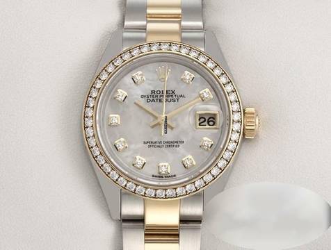  Rolex Lady-Datejust 28 279383 Rbr Stahl Gelbgold 750 Permutt Diamanten Automatik Stainless Steel 18kt Yellow Gold Oyster-band Chronometer 