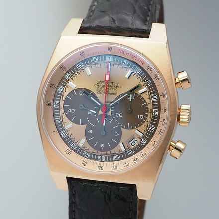  Zenith El Primero New Vintage 1969 Chronograph Rosegold 18k/750 Box 