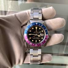 Thumbnail von Rolex GMT-Master 1675 Glossy gilt dial Fuchsia bezel 1965 Full Set TOP Condition