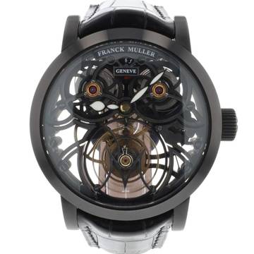  Franck Muller Giga Tourbillon PVD Steel Skeleton Four Barrels NEW  