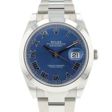 Thumbnail von Rolex Datejust 41 Steel Oyster Azzurro Blue Roman Dial NEW 2025