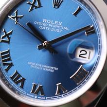 Thumbnail von Rolex Datejust 41 Steel Oyster Azzurro Blue Roman Dial NEW 2025