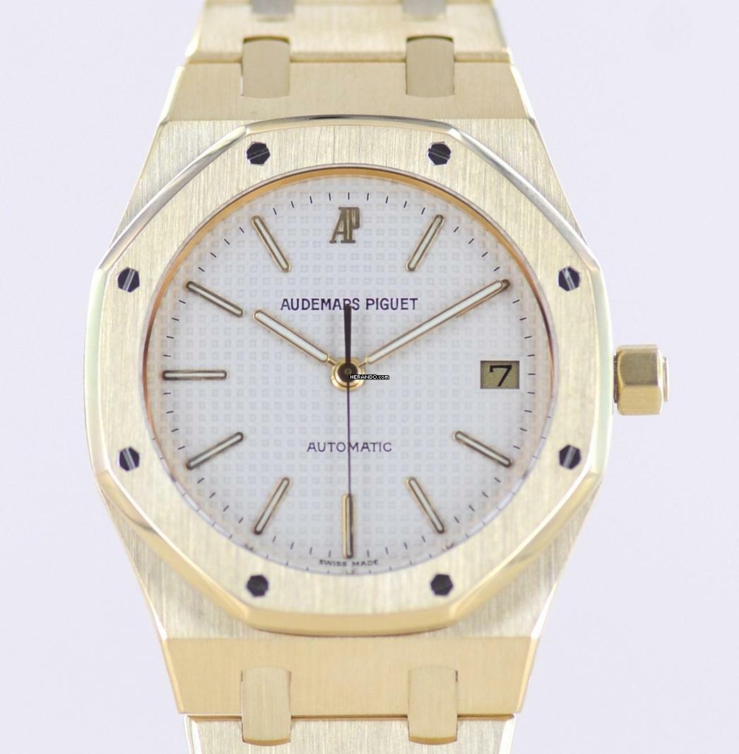 Audemars Piguet Royal Oak 18K Gold 36mm Dream white Dial Automatic rar Klassiker Date