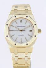 Thumbnail von Audemars Piguet Royal Oak 18K Gold 36mm Dream white Dial Automatic rar Klassiker Date