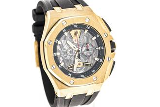 Thumbnail von Audemars Piguet Royal Oak Offshore Tourbillon Chronograph 44 – 26407BA – like NEW – 2017 Full Set