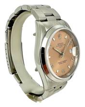 Thumbnail von Rolex Oyster Perpetual Date 34 mm Bj 1998 Salmon Zifferblatt Referenz 15200