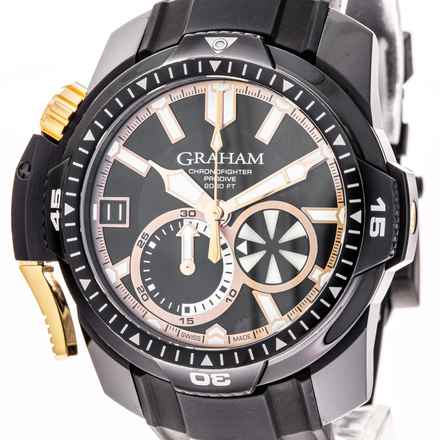  Graham Prodive Chronofighter Prodive Black & Gold Limited 250 Pcs – 2CDAZ.B04A – like NEW Full Set 2015 