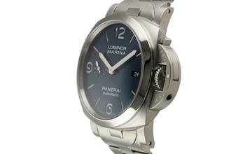 Thumbnail von Panerai Luminor Marina Automatic Specchio Blu Stahl Automatik Herrenuhr Ref. PAM01316
