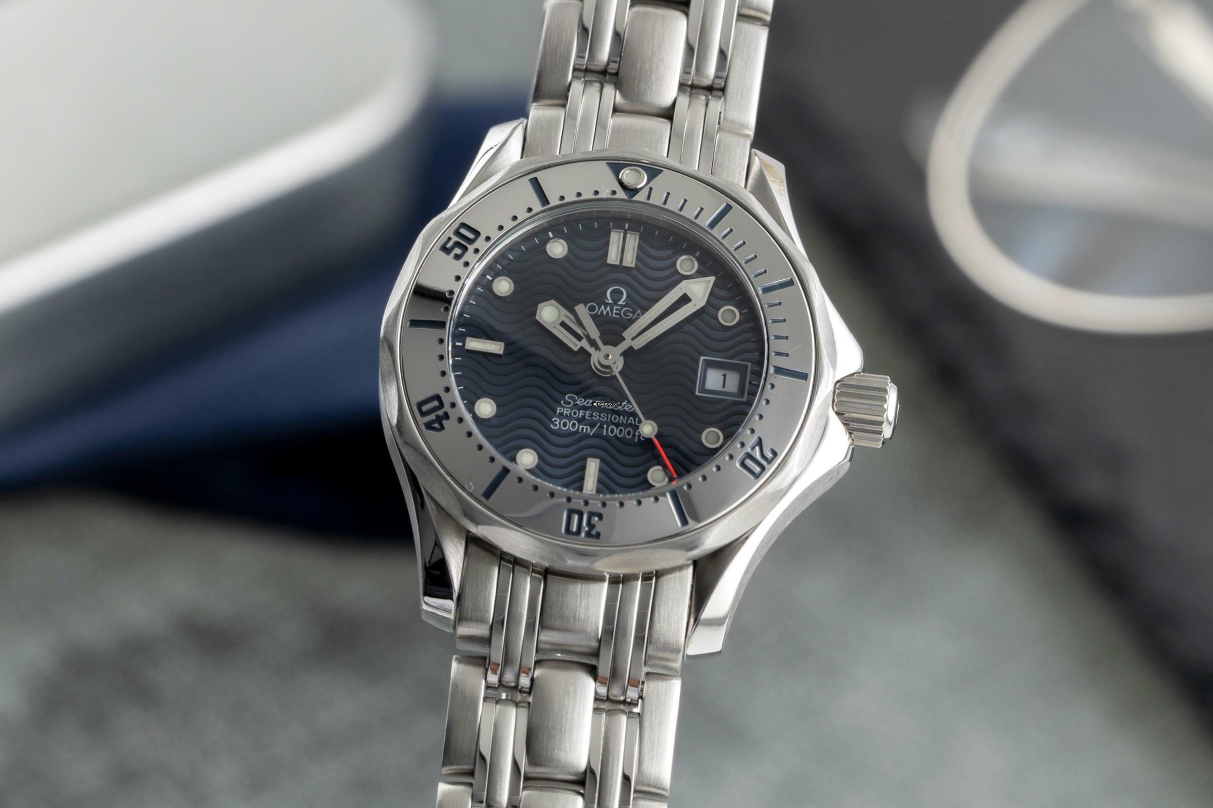 Omega Seamaster Professional 300M Edelstahl Quarz Damenuhr Ref. 2582.80.00