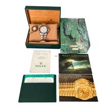 Thumbnail von Rolex Submariner Date 16613 Slate Serti Factory diamond dial 1996 Full Set