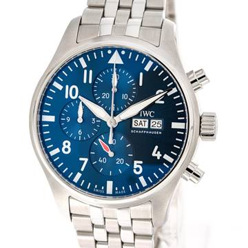  IWC Fliegeruhr Chronograph Pilot's 43 Blue – IW378004 – NEW & Unworn – 08/2025 Full Set Germany 