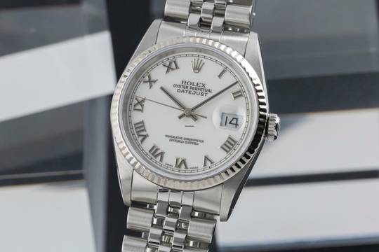  Rolex Datejust 36 Stahl / Weissgold Automatik Herrenuhr Ref. 116234 Klassiker  