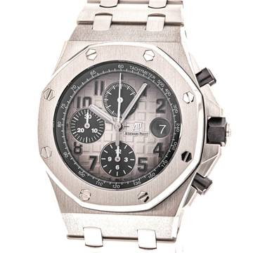  Audemars Piguet Royal Oak Offshore Chronograph Platin 42 – 26470PT.OO.1000PT.01 – like NEW – 2017 Full Set 