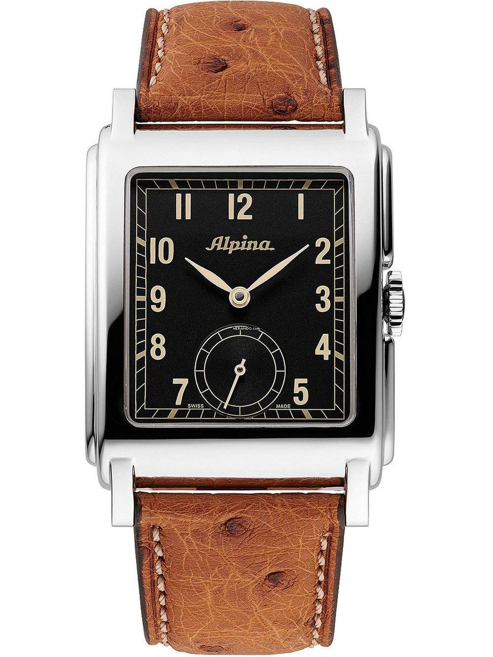 Alpina AL-530BA3C6 Heritage Carree Automatik Herrenuhr 33mm 3ATM