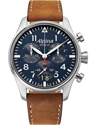  Alpina Startimer Pilot AL-372N4S6 Startimer Pilot Chronograph Herrenuhr 