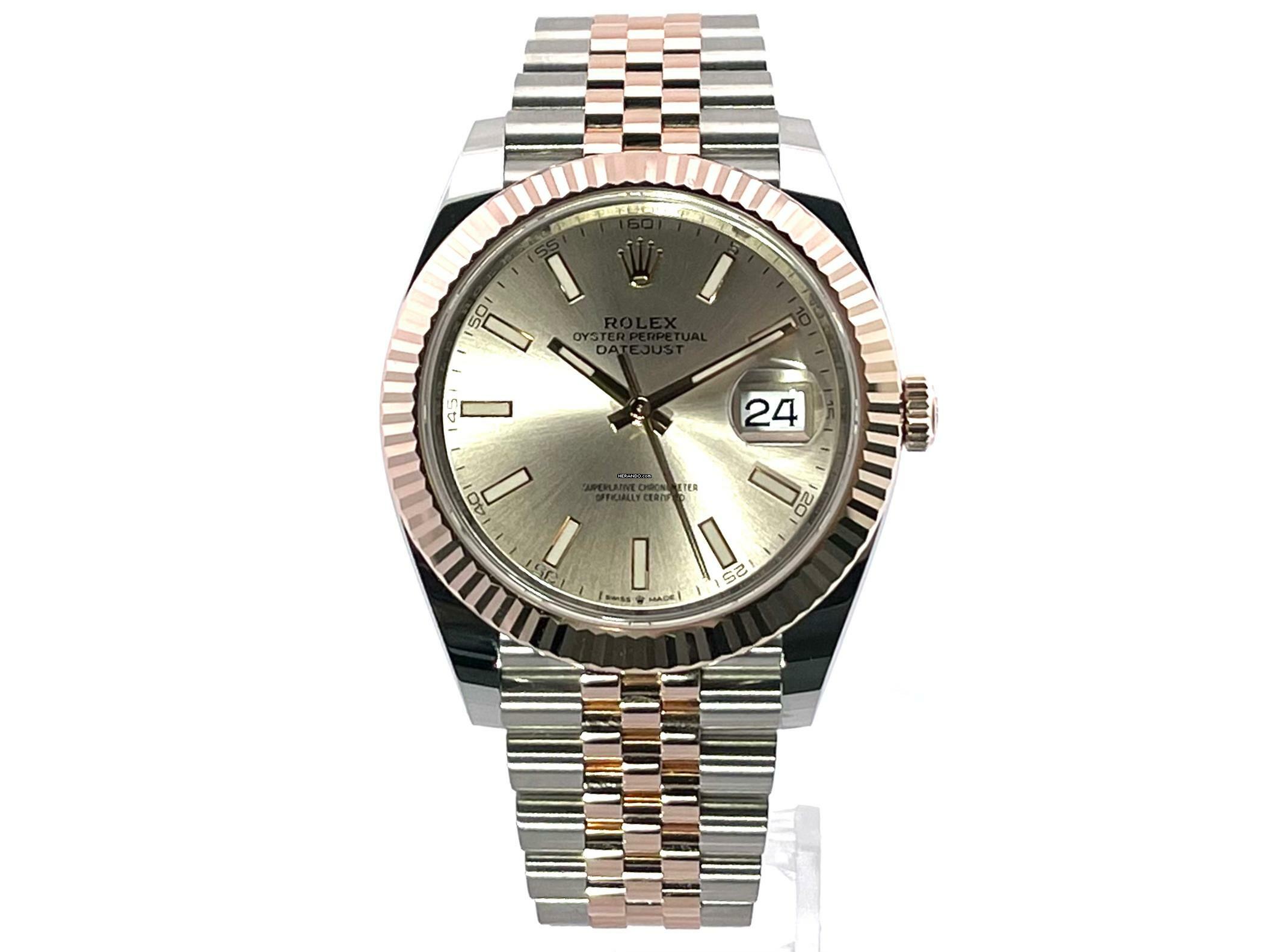 Rolex Datejust 41 Edelstahl Everose-Gold 126331 Sundust Jubile