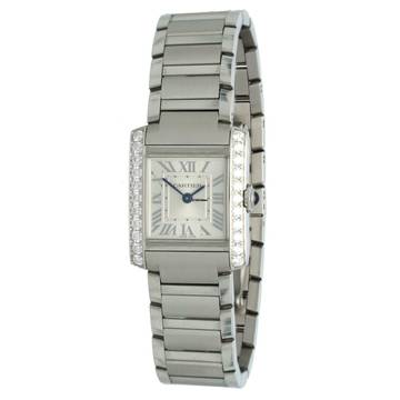  Cartier Tank Française NEW W4TA0020 Factory set Diamonds 