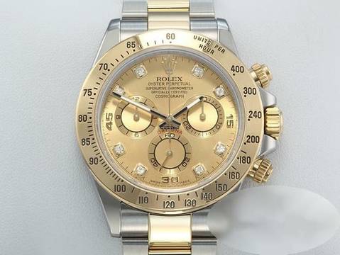  Rolex Daytona 116523 2012 Stahl Gelbgold 750 Diamanten Automatik Stainless Steel 18kt Yellow Gold Oyster-band Chronometer  
