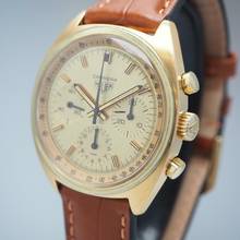 Thumbnail von Heuer Carrera Chronograph Goldplated 73655 Fresh serviced 21.11.2025