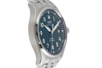 Thumbnail von IWC Fliegeruhr Mark Pilot Mark XX Edelstahl Automatik Green Dial Herrenuhr Ref IW328206 B&P 2024