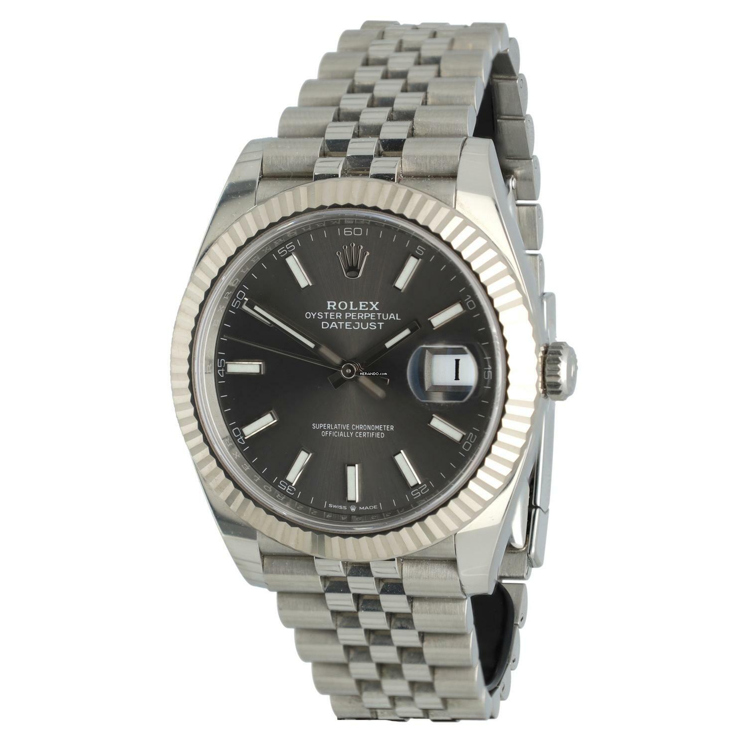 Rolex Datejust 41 126334 - Jubilee Full Set Rhodium Dial