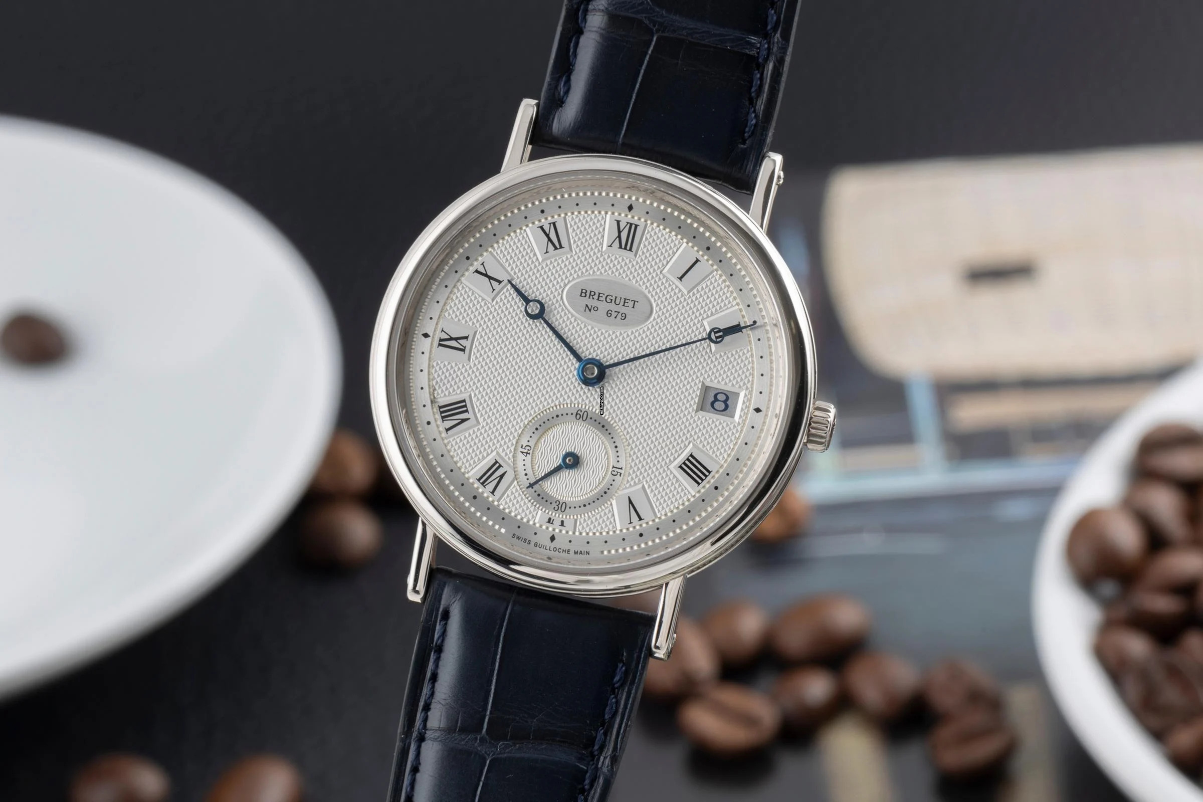 Breguet Classique 18K (0,750) Weissgold Automatik Gold Herrenuhr Ref. 5920