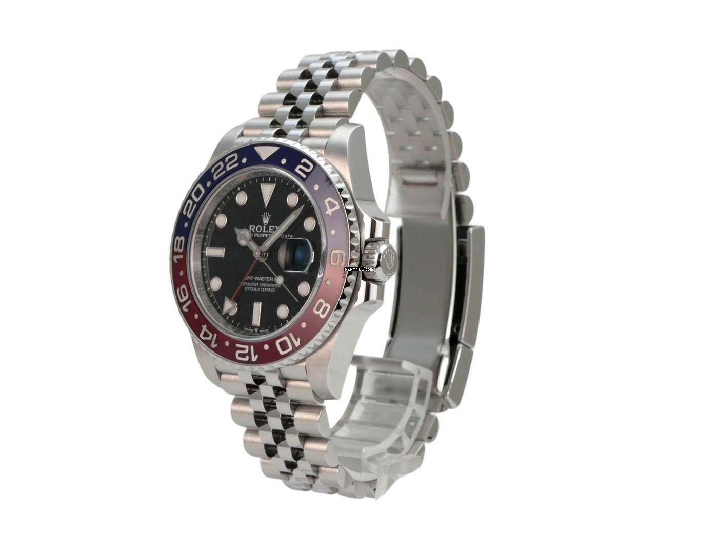 Rolex GMT-Master II Edelstahl Ref. 126710BLRO