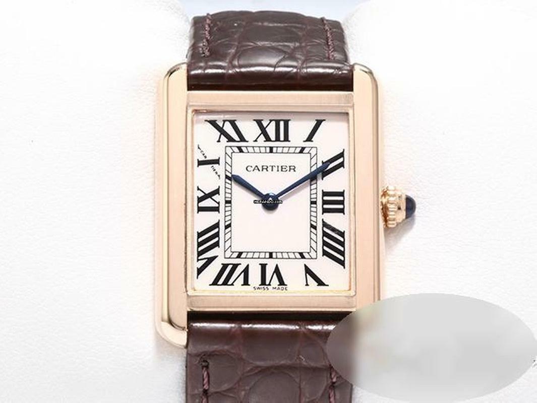 Cartier Tank Solo Edelstahl Rosegold 750 2017 W5200024 Stahl Steel 18kt Rose Gold Damen