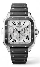 Thumbnail von Cartier Santos Chronograph - Additional Leather Strap - Box+Papers WSSA0017 2022