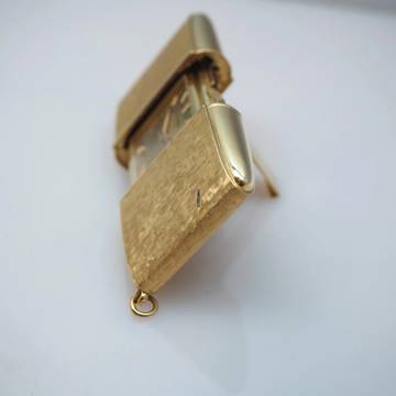  Movado Ermeto Travel clock Taschenuhr Gold 18k/750 BOX+PAPIERE SUPER RARE FULL SET  