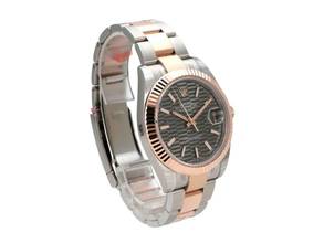 Thumbnail von Rolex Datejust 41 Edelstahl Everose-Gold Ref. 126331 Slate Riffelmuster