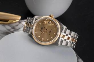 Thumbnail von Tudor Prince Date Stahl / Gold Automatik Diamanten Ref. 74033 Papiere 2004