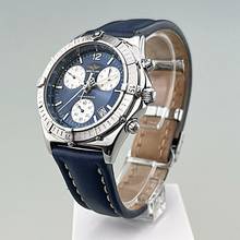 Thumbnail von Breitling Sirius A53011-024 Unisex Stahlgehäuse Lederband dunkelblau Box / Papiere vollständig Full Set