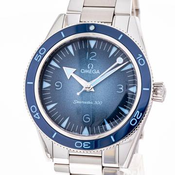  Omega Seamaster 300 Co-axial Blue 41 – 234.30.41.21.03.002 – NEW & Unworn – 11/2023 Full Set 