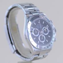 Thumbnail von Rolex Daytona Stahl black Dial Cosmograph Steel Chronograph schwarz B+P
