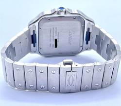 Thumbnail von Cartier Santos De Cartier With papers 2024 New Large size White dial