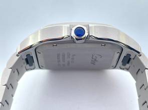 Thumbnail von Cartier Santos De Cartier With papers 2024 New Large size White dial