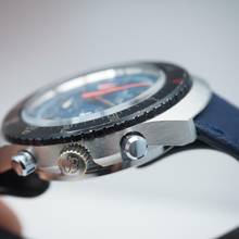 Thumbnail von Breitling Chronograph Long Playing 3-Register Ref: 7104 Handaufzug Cal.7740 RARE