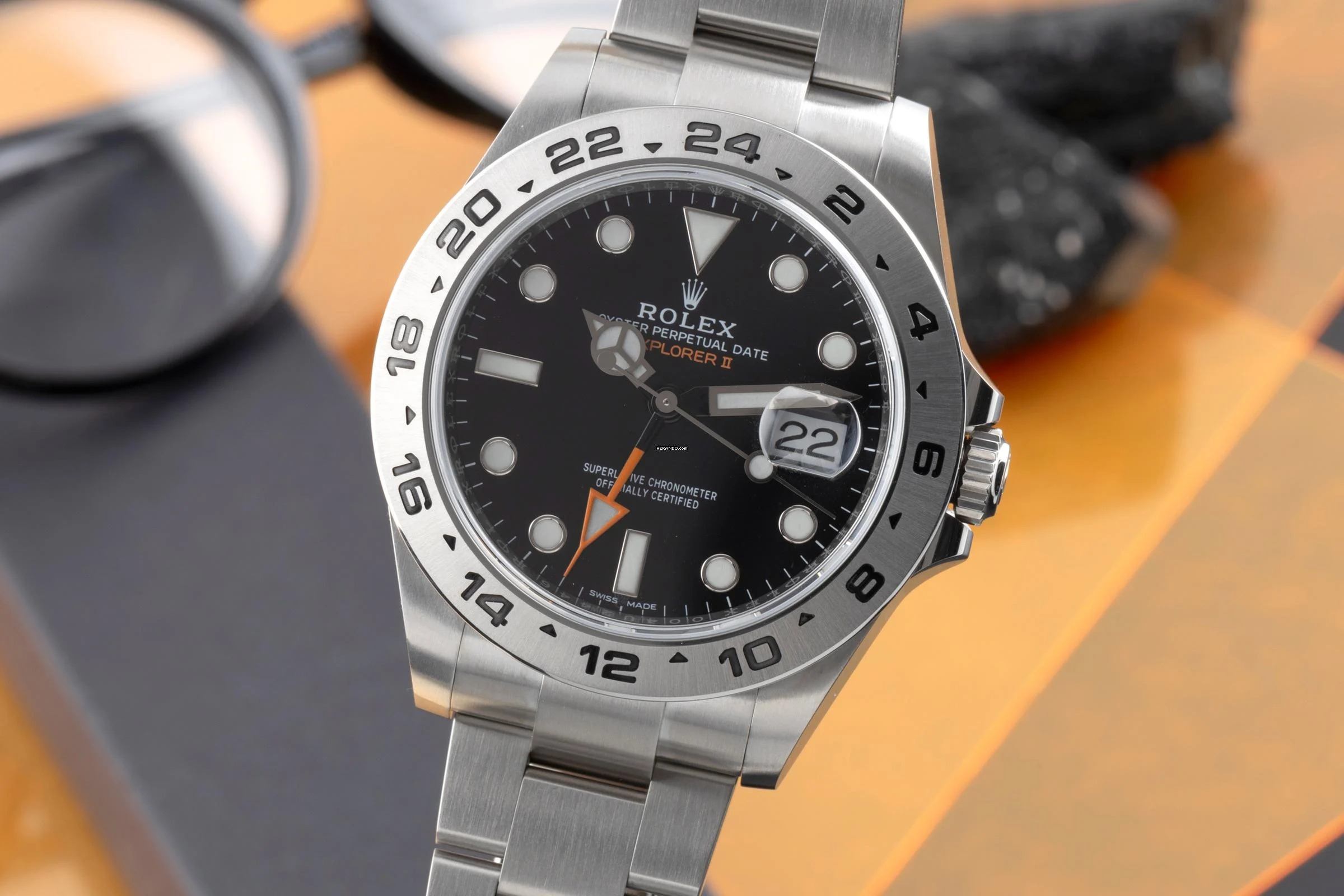 Rolex Explorer II Black Dial Edelstahl Automatik Herrenuhr Ref. 216570