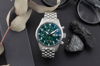 Thumbnail von IWC Fliegeruhr Chronograph Green Chronograph Stahl Automatik Herrenuhr IW388104