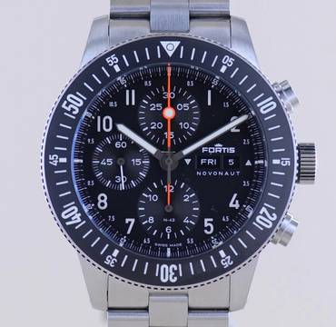  Fortis N-42 Novonaut Day Date Chronograph Legacy Edition B+P  