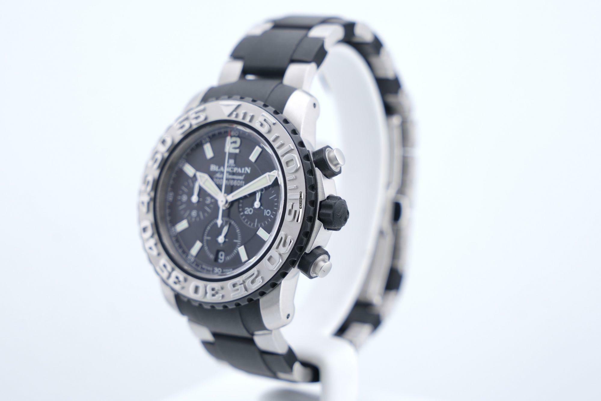 Blancpain Air Command Flyback Chronograph Limited Edition - Official Blancpain Service 05/25 - Box+Papers - Service Card 2285F-6530-66 2008