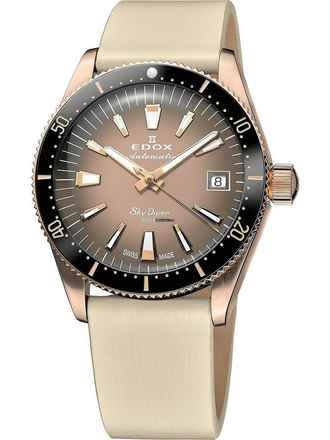  Edox 80131-37RNC-VDBEI Skydiver Automatik +2. Armband Damenuhr 