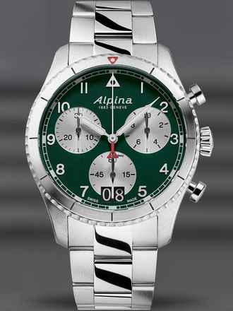  Alpina Startimer Pilot AL-372GRS4S26B Startimer Pilot Chronograph Herrenuhr 41mm 