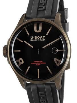  U-Boat 9549 Darkmoon Brown Vintage Herrenuhr 40mm 5ATM 