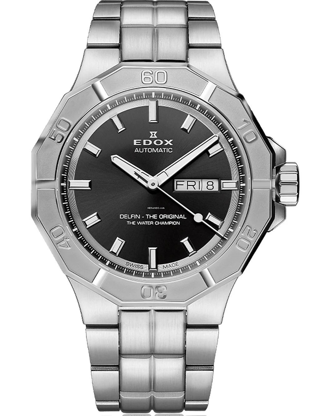 Edox 88008-3M-NIN Delfin Day-Date