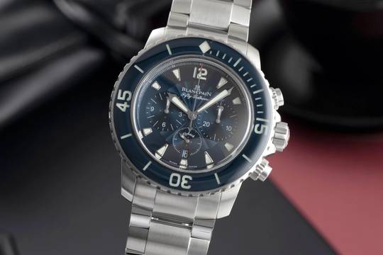  Blancpain Fifty Fathoms Flyback Chronograph 5085FB-1140-52B B&P 2016 